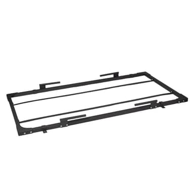 Titan Fitness Deadlift Platform Frame, 8FT x 4FT Bolt-Together Steel Frame, Olympic Strength Training Dedicated Lifting Space, Protects Floor, Weights, Bar, Includes Band Pegs