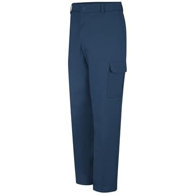Red Kap mens Industrial Cargo work utility pants, Navy, 34W x 30L US