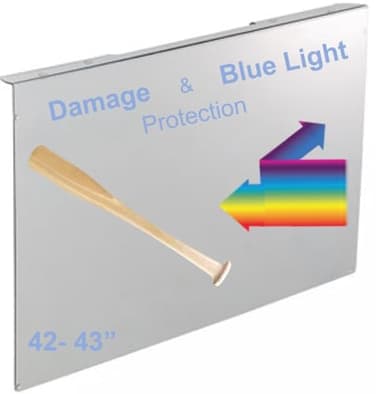 VizoBlueX 42-43 inch Blue Light and Damage TV Screen Protector. Protection Shield & Anti-Blue Light Filter Blocking UV for LCD LED 4K OLED QLED (38.0 x 22.0 inch)