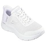 Skechers Women's Go Walk Flex Hands Free Slip-Ins-Grand Entry Sneaker, White, 9