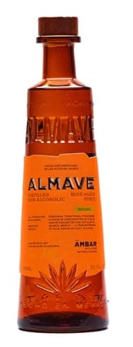 Almave Ambar Non-Alcoholic Blue Agave Spirit – The First Premium Tequila Alternative Made with Blue Agave – Handcrafted in Jalisco, Mexico