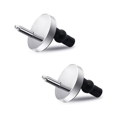 Quick Release Top Hinge Fixings 2pcs Toilet Seat Hinge Fixings Universal Toilet Seat Top Fixing Part Toilet Top Fix Nuts Replacement with 50mm Base