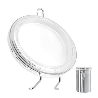 Replacement Lid Compatible with Oggi Stainless Steel Coffee Canister/Tea Canister/Sugar Canister 62 fl oz (A Pack)