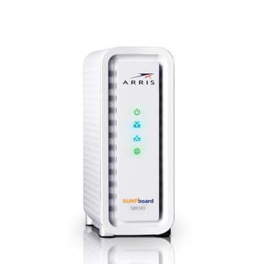 ARRIS (SB6183-RB) Cable Modem - Fast DOCSIS 3.0 16x4 Gigabit Cable Modem, For Comcast Xfinity, Cox, Spectrum and more, 1 Gbps Port, 400 Mbps Max Internet Speed, 1 Year Warranty - Renewed