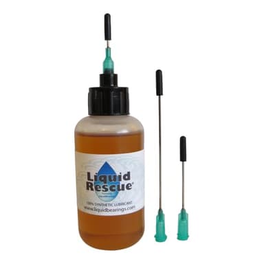 Liquid Rescue 100%-Synthetic Oil for Electronic and Manual typewriters, Vintage and Modern, restores Sticky or Frozen Keys, Makes All typewriters Faster and Easier to Type!! 2 oz Bottle w/3 Needles