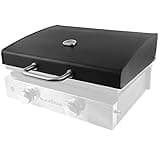 Hard Cover Hood with Temperature Gauge for Blackstone 22 inch Table Top Griddle, 5011 Griddle Hood 22" Grill, Black