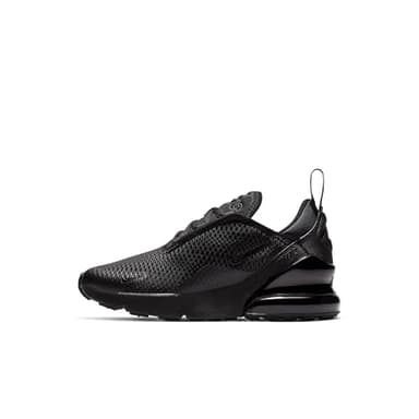 Nike Little Kids' Air Max 270 Shoes, Black/Black-Black, 11C