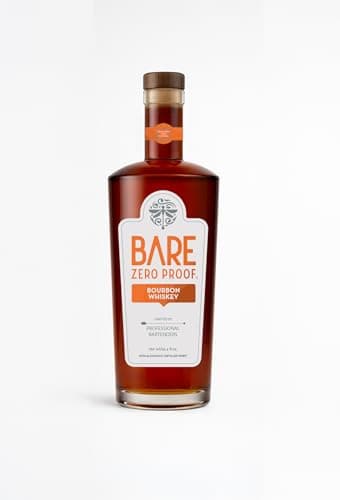 BARE Zero Proof® Bourbon Whiskey Non-Alcoholic BOURBON with Oak, Vanilla, Caramel Notes - Ideal for Exceptional Zero Proof Cocktails, Mix with Soda, Spindrift