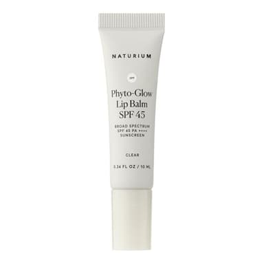 Naturium Phyto-Glow Lip Balm SPF 45 | Hydrating Gloss with Broad Spectrum Sunscreen | 0.34 FL OZ / 10 mL, Clear