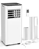 Feelfunn 8000 BTU Portable Air Conditioners - Cools 350 Sq.Ft., 3-in-1 Portable AC Units for Rooms with Remote Control,Sleep Mode,24H Timer, AC Unit for Bedroom Apartment Dorms, Window Kit Included