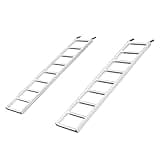 Yutrax 70-inch Aluminum Utility Truck, UTV/ATV Loading Ramps - Pair, 1500lb Capacity
