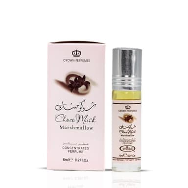 Al Rehab Choco Musk Marshmallow – Sweet Chocolate-Vanilla Concentrated Perfume Oil Roll-On for Unisex, 0.2 Ounce / 6ml