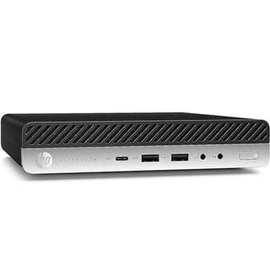 HP EliteDesk 800 G4 Mini Tiny Business PC, Intel Hexa-Core i5-8500T up to 3.5GHz, 16GB DDR4 RAM, 256GB NVMe SSD, Dual Monitor Support, WiFi, Bluetooth, HDMI, DisplayPort, Windows 11 64-bit (Renewed)