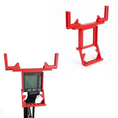 ZylonPulse Tablet Holder Compatible with Concept 2 Rower, Adjustable Phone Mount Compatible with iPad & Phones, Carbon Fiber Accessories for Indoor Rowing Machines (Red)