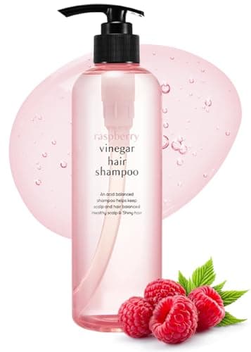 A’PIEU Raspberry Vinegar Hair Shampoo - Scalp Clarifying, Removes Oil & Buildup, Smooth & Shiny Hair, Helps Support Healthy Hair Growth, Korean Hair Care (16.9 fl oz)
