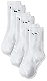 Nike Unisex Performance Cushion Crew Training Socks (3 Pair), WHITE, M