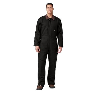 Dickies Mens Premium Insulated Duck Coverall, Black, 10 US
