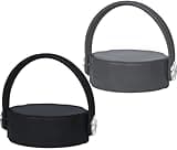 Insulation Lids for Hydroflask Wide Mouth Bottle 12 16 18 20 32 40 64 oz, Flex Handle Top for Hydro Flask Cap Replacement Accessories, Black and Stone - Dishwasher Safe
