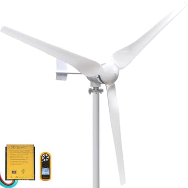 Pikasola 1000W Wind Turbine Generator，24V Wind Generator Kit with Charge Controller, Wind Power Generator for Marine, RV, Home, Windmill Generator Suit for Hybrid Solar Wind System