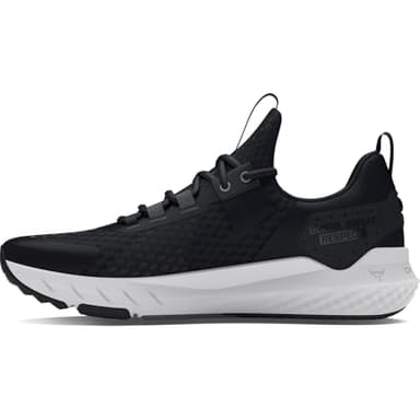 Under Armour Men's Project Rock Blood Sweat Respect 4, (001) Black/Castlerock/White, 11, US