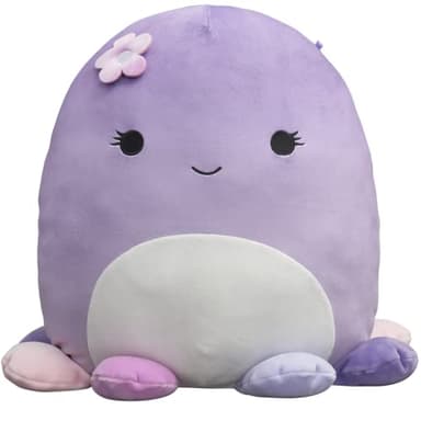 Squishmallows Original 14-Inch Beula Purple Octopus with Multicolored Tentacles - Large Ultrasoft Official Jazwares Plush - Amazon Exclusive
