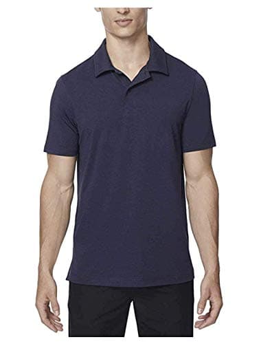 32 DEGREES mens Cool Short Sleeve Polo Shirt, Stormy Night, Medium