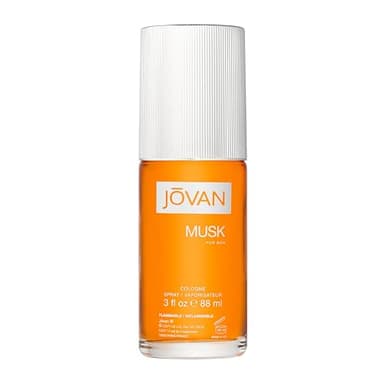 Jovan Musk for Men Eau de Cologne Spray 3 fl oz (Pack of 1), Notes of Carnation, Lavender, and Amber, Men's Fragrance, Long Lasting, Everyday Fragrance, Travel Size