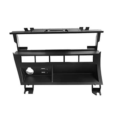 DYNAVIN E46 Double DIN Stereo Dash Kit HVAC Relocation Bracket Individual Row Style for BMW 1998-2006 3-Series