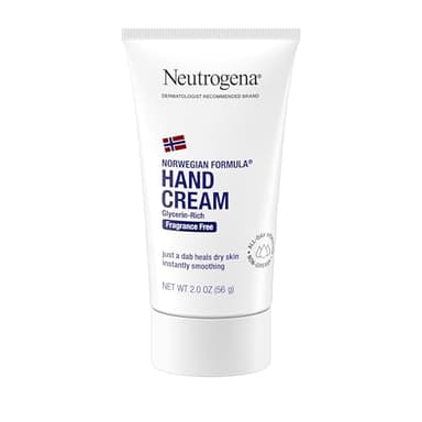 Neutrogena Norwegian Formula Moisturizing Hand Cream for Dry, Rough Hands, Fragrance-Free Glycerin Hand Lotion for Softer Skin, Concentrated Intensive Hand Cream, 2 oz