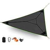 Triangle Hammock,13ft Triangle Camping Hammock, with 3 Ratchet Tie Down Straps and Storage Bag, Max 800 Lbs,Multi Person Portable Hammock for Adults Kids,for Travel Backyard Outdoor Garden Camping