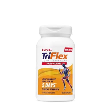 GNC TriFlex Joint Support Fast-Acting, for Long-Term Care and Comfort, Clinical Strength, 120 Caplets