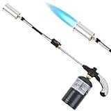 Propane Torch Burner Weed Torch with High Output 800,000 BTU Heavy Duty Blow Torch 30" Detachable Long Arm Propane Weed Torch & Flame Control Valve for Garden,Stumps,Wood,Melting Ice,Snow Road,Roofing