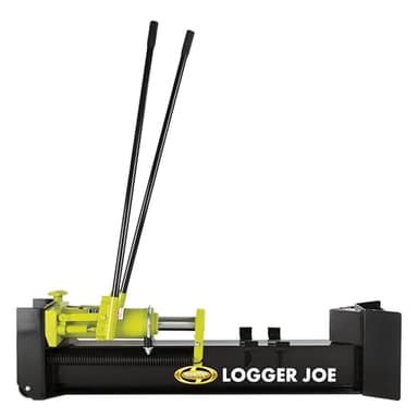 Sun Joe Cordless Manual Hydraulic Steel Beam Log Splitter, Portable and Compact, 10 Ton Capacity - Wood Splitting Machine and Equipment for Fireplace, Firewood, & Fire Stove Logs, LJ10M