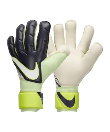 Nike Vapor Grip 3 Goalkeeper Goalie GK Soccer Gloves (Gridiron/Barely Volt/White, 9)