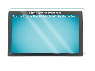 Photodon Clear Screen Protector to fit the Arcade 1Up 18.5-inch Infinity Game Board with Installation Kit