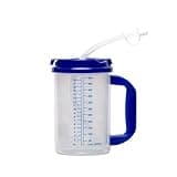 Hospital Carafe Insulated Double-Walled Water Tracking Thermos – 18 oz capacity Hot and Cold Refillable Water Bottle – With Flexible Straw and Pouring/Sipping Spout (1)