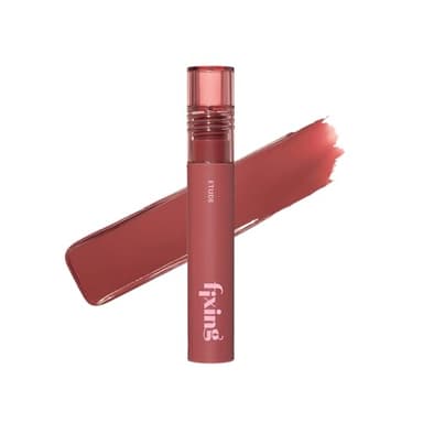 ETUDE Fixing Tint #06 Soft Walnut (4g) | Long Lasting High Pigmented Liquid Lipstick | Waterproof Lightweight Matte Finish Lip Stain | Full Coverage | Korean Makeup, Kbeauty