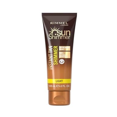 Rimmel Sunshimmer Water Resistant Instant Tan Wash Off Shimmer - Light