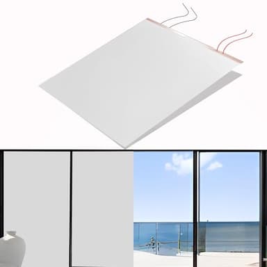 Smart Film - PDLC Smart Film (39.5" x 47.5") - Switchable Adhesive Film, Tint, Smart Glass for Home Office Window, Door and Sliding Doors