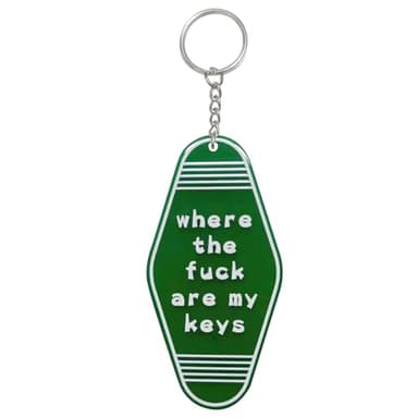 iMagitek Where The Fuck Are My Keys Keyring Hotel Keychain Gag Gifts Novelty