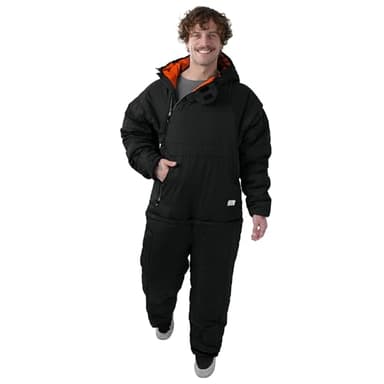 Selk'bag SWYTCH Lite Wearable Sleeping Bag & Jacket | 2-in-1 Convertible, Lightweight, Eco-Friendly for Camping, Travel, Festivals & Everyday Use | Temp Rated 40°F (Cobre Black, Large)