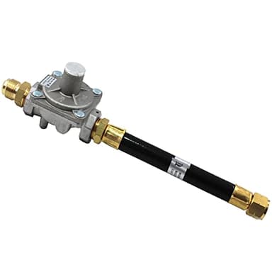 MENSI Replacement of 3030 CNG 4.0" & LP 10" for Kitchen-Aid 710-0003 Gas Grill Natural Gas Conversion Kit Regulator with Hose 1/2" Male Flare Fitting 𝐏𝐫𝐞𝐬𝐞𝐭𝐬 𝐰𝐢𝐭𝐡 𝐋𝐏