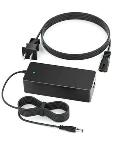 VHBW 42V 2A Electric Scooter Charger–Compatible with GoTrax GXL V2, Apex, XR Ultra, Electric Scooters with 36V Lithium Battery - Round DC Plug (Not 3-Prong or XLR)