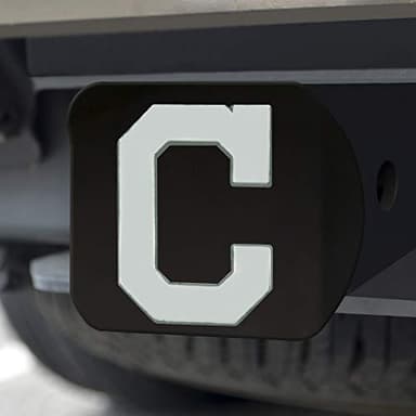 FANMATS 26562 MLB - Cleveland Indians Hitch Cover - Black