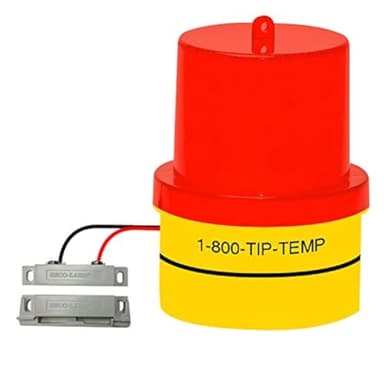 Door Ajar Warning Light: Open, Freezer, Warehouse or Window Warning Signal Light with 20 Ft. Extension Wire, Magnetic Base and Free Batteries