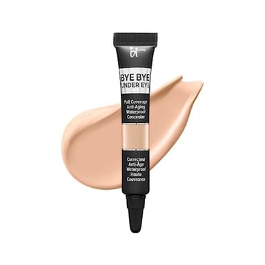 IT Cosmetics Bye Bye Under Eye Concealer Travel (Medium) - Waterproof, Full Coverage Brightening Concealer For Dark Circles, Fine Lines, Redness & Discoloration, Anti-Aging 24H Wear- 0.11 fl oz