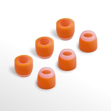 SYMBIO W New Improved Ear Tips Hybrid Design: Soft Memory Foam Core and Outside Silicone. Comfortable Fit & Longer Life - 3 Pairs (Small)