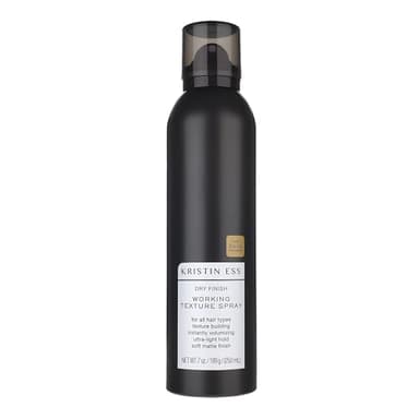 Kristin Ess Dry Texture Hair Spray for Women | Professional Salon | Light Hold Texturizing Styler + Volumizing Hairspray for Curls, Waves + Fine Hair | Soft Matte Finishing | Fresh Pear Fragrance, 7oz
