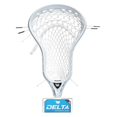 ECD Lacrosse Delta Defense Head (Delta - Strung Head, White/White)