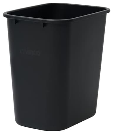 Winco Waste Basket for Home and Office, 7 Gallon, Black